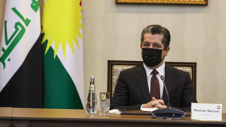 KRG Prime Minister Masrour Barzani during a ministerial meeting in the Kurdistan Region's capital Erbil, Jan. 20, 2021. (Photo: KRG)